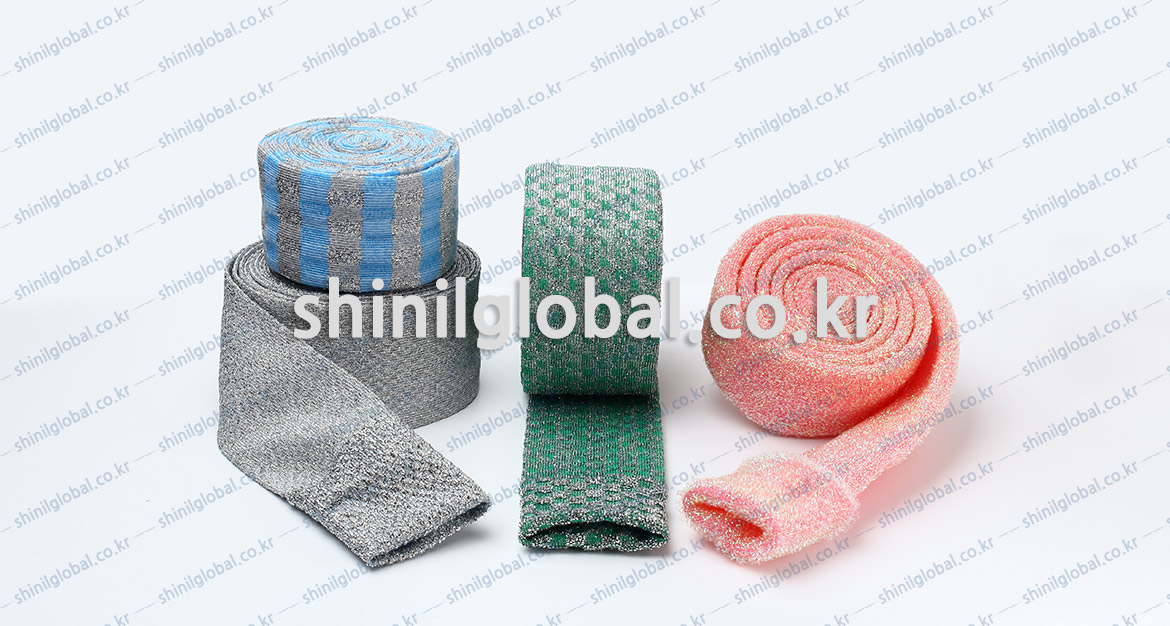 Metal Scrubbers and Kitchen Sponges for dish washing | SHINIL | SEMI PRODUCTS SPONGE ROLL